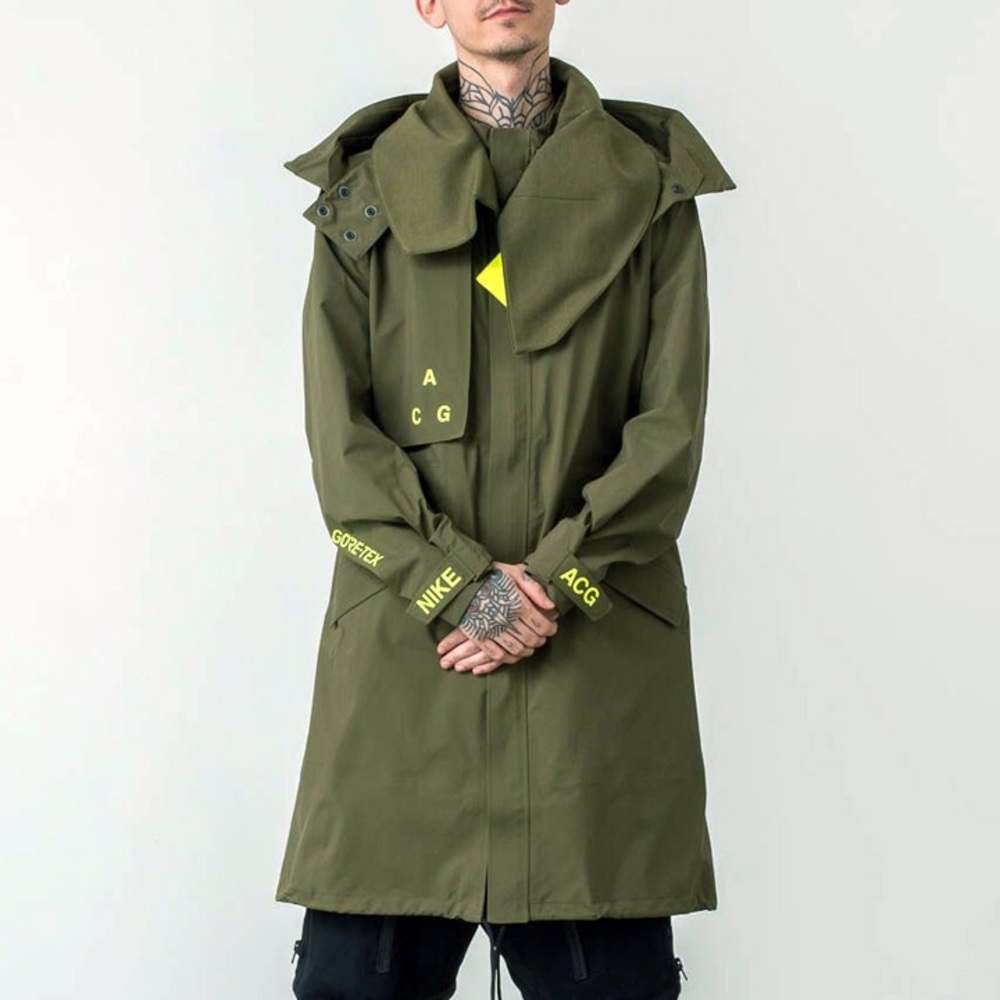 Nike NikeLab ACG GORE-TEX Acronym Coat Parka Olive - Picture 2 of 8